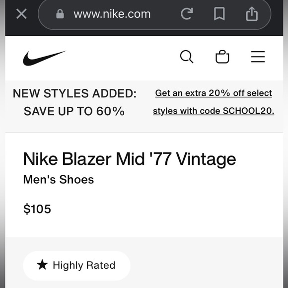 Nike Blazer Mid ‘77 Men’s 11 - Picture 10 of 11